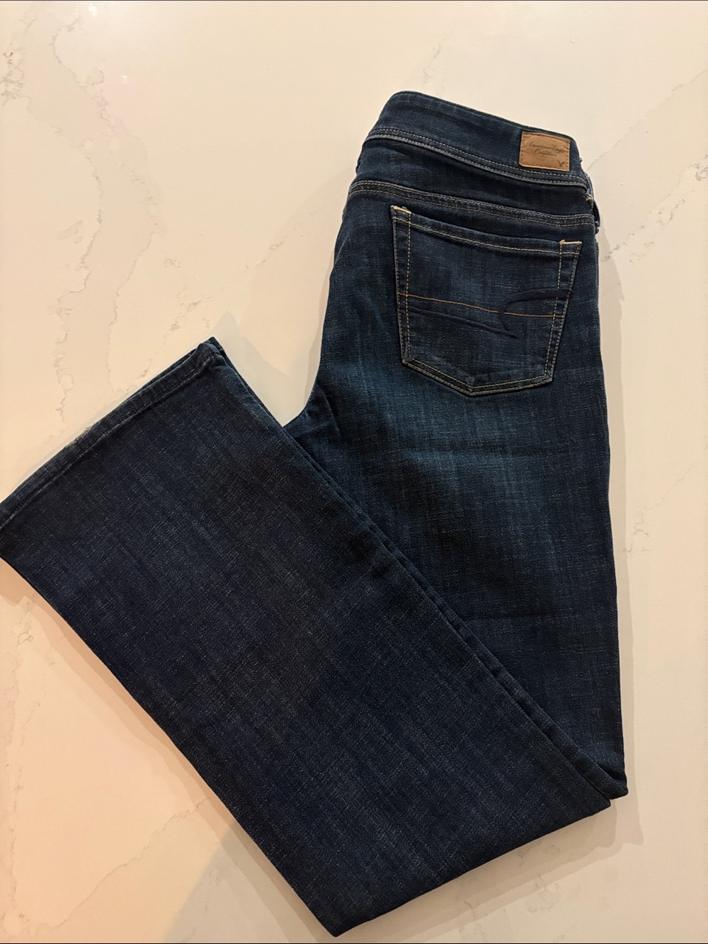 American Eagle Outfitters Dark Blue Bootcut Jeans Size 12